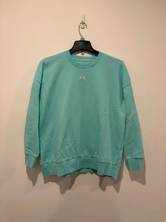 Under Armour Rival Mint Crewneck Sweatshirt - Picture 2 of 5